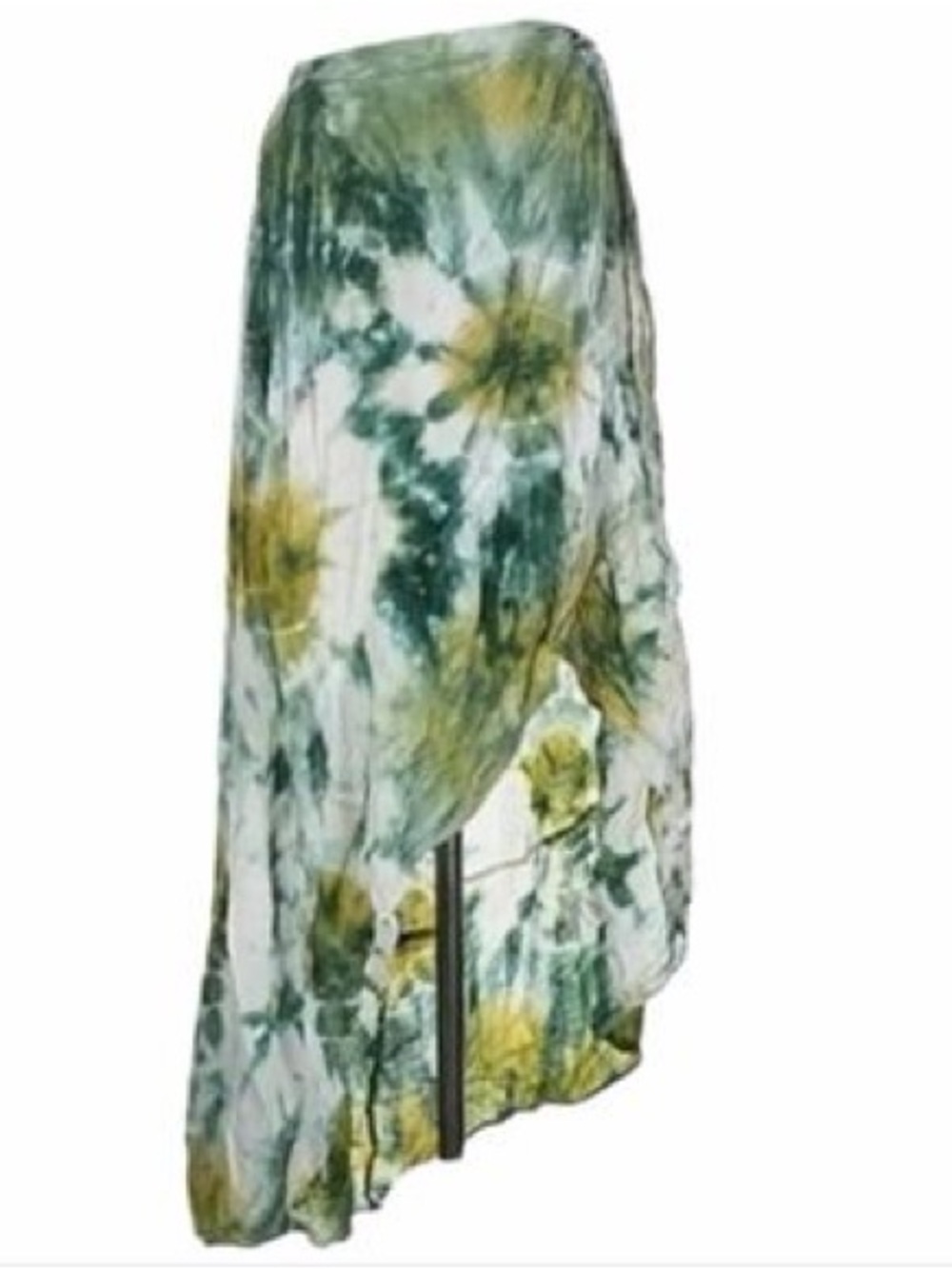 Young Fabulous & Broke green Tie-Dye high low skirt M